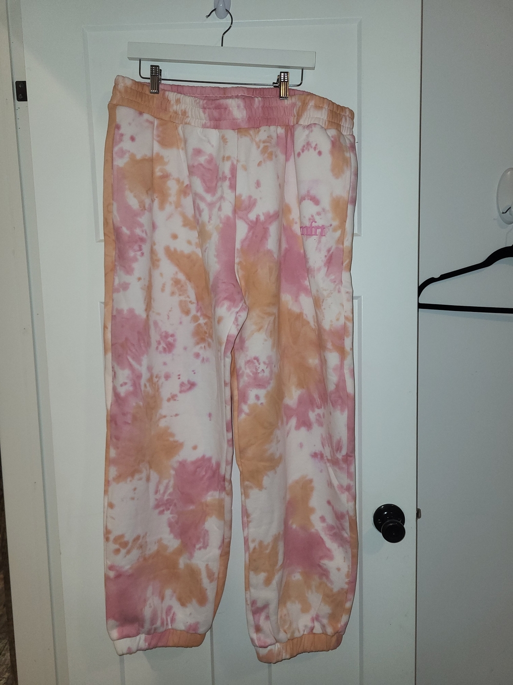 Tie-Dye Pink & Peach Women's Pajama Joggers